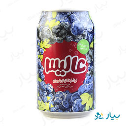 آب میوه گازدار بلوبری 330 میلی لیتری عالیس
