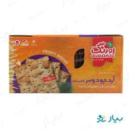 نان سنتی کاک حاوی آرد جو دوسر با تزئین شوید خشک اورنگ