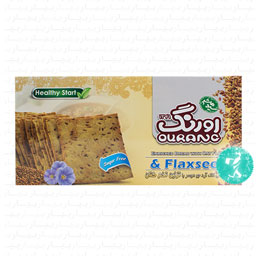 نان سنتی کاک حاوی آرد جو دو سر با تزئین تخم کتان اورنگ