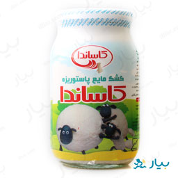 کشک پاستوریزه شیشه 500 گرمی کاساندا