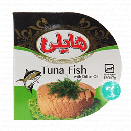 کنسرو تن ماهی با شوید در روغن 180 گرمی هایلی
