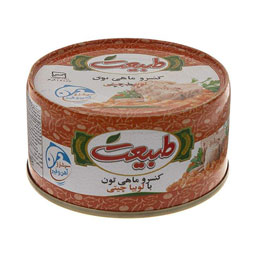 تن ماهی با لوبیا چیتی 180 گرمی طبیعت