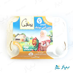 پک تخم مرغ بدون آنتی بیوتیک 6 عددی پر طلایی