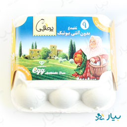 پک تخم مرغ بدون آنتی بیوتیک 9 عددی پر طلایی