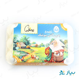 پک تخم مرغ 15 عددی بدون آنتی بیوتیک پرطلایی