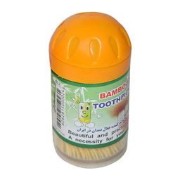 خلال دندان چوبی 50 عددی بامبو