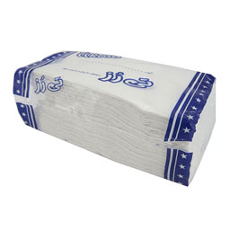 دستمال کاغذی اقتصادی بسته بندی پلاستیکی 200 برگ تی رز