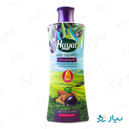 شامپو زیتون و بادام 400 گرمی حیات