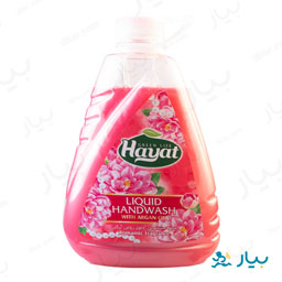 مایع دستشویی صدفی حاوی روغن آرگان صورتی 2/5 کیلوگرمی حیات