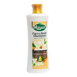 شامپو صورت و بدن صدفی حاوی روغن آرگان و گیاه گوار 400 گرمی حیات