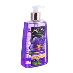 مایع دستشویی صدفی سری رویای ابریشمی بنفش اکتیو 450 گرمی