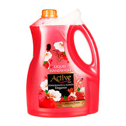 مایع دستشویی صدفی صورتی حاوی پروتئین سویا اکتیو 3750 گرمی