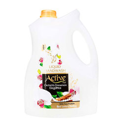 مایع دستشویی صدفی سفید حاوی پروتئین سویا اکتیو 3750 گرمی