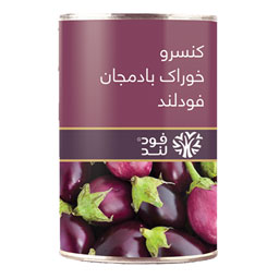 کنسرو خوراک بادمجان 380 گرمی فودلند
