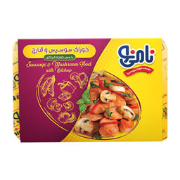 خوراک سوسیس بندری با قارچ 500 گرمی نامی نو
