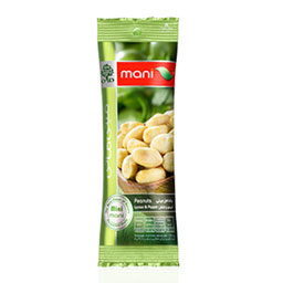بادام زمینی با طعم لیمو فلفلی 30 گرمی مانی