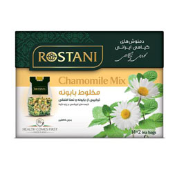 دمنوش گیاهی مخلوط بابونه 16 عددی رستنی