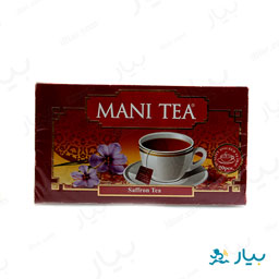 چای کیسه ای زعفرانی 20 عددی مانی