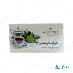 چای کیسه ای عطری با رایحه و عطر برگاموت 25 عددی مانی
