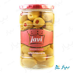 زیتون مدیترانه با فلفل قرمز 670گرمی ژاوی