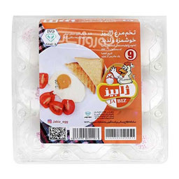 تخم مرغ گرید A ژابیز شانه 9 عددی
