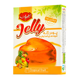 پودر ژله با طعم میوه های استوایی 100 گرمی گلیران