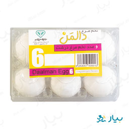 تخم مرغ 6 عددی دالمن