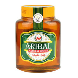 آریبال عسل بی موم شیشه مخصوص خانواده بزرگ چهل گیاه 1850 گرم