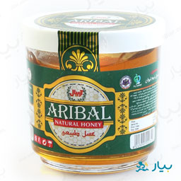 عسل بی موم شیشه چهل گیاه 200 گرمی آریبال