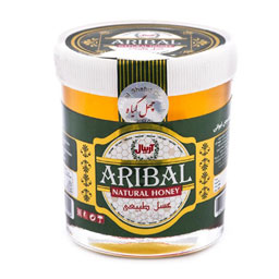 عسل بی موم شیشه گلس چهل گیاه (125گرم) آریبال