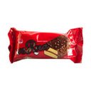 کیک لایه ای با کرم و روکش کاکائو 40 گرمی ورنا