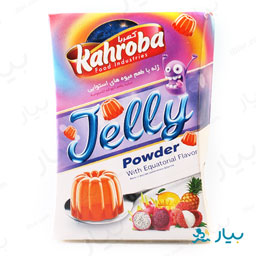 پودر ژله میوهای استوایی 100گرمی کهربا