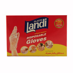دستکش یک بارمصرف نایلونی لندی