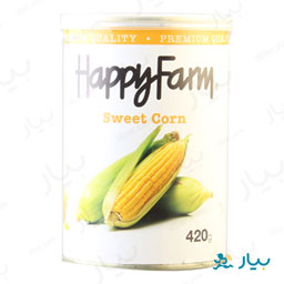 کنسرو ذرت شیرین 420 گرمی هپی فارم