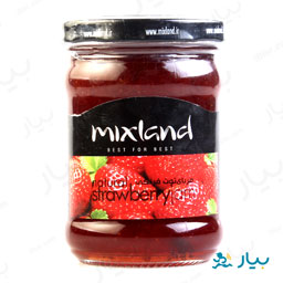 مربای توت فرنگی شیشه ای 300 گرمی میکس لند