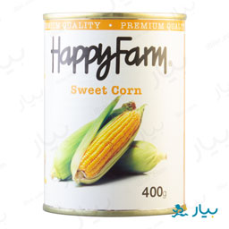کنسرو ذرت شیرین 400 گرمی هپی فارم