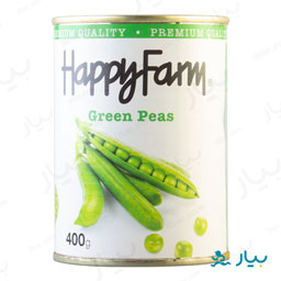 کنسرو نخود سبز 400 گرمی هپی فارم