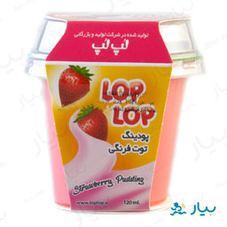 پودینگ توت فرنگی 140 گرمی لپ لپ