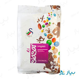 دراژه رنگی با مغزهای خوراکی 80 گرمی سیاسر