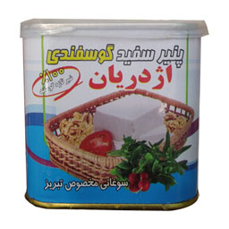 پنیر گوسفندی قوطی فلزی 400 گرمی اژدریان بیرق