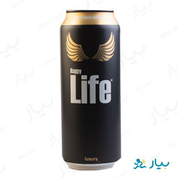 نوشابه انرژی زا گازدار 500 میلی لیتری هپی لایف