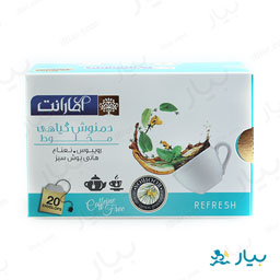 دمنوش طراوت بخش روبیوس و نعنا 20عددی آمارانت