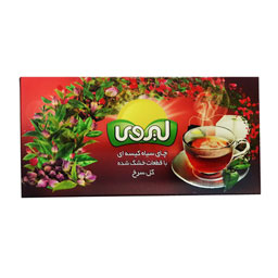 لیروی چای سیاه کیسه ای با گل سرخ 20عددی