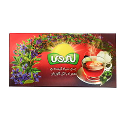 چای کیسه ای سیاه با گل گاوزبان لیروی 20عددی