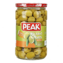 کنسرو زیتون سبز بدون هسته پیک