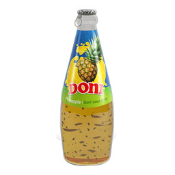 آب آناناس و دانه ریحان دونی