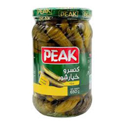 کنسرو خیارشور 650 گرمی پیک