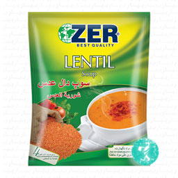 سوپ دال عدس 65 گرمی زیر