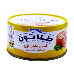کنسرو تن ماهی در روغن گیاهی 180 گرمی طلاتون