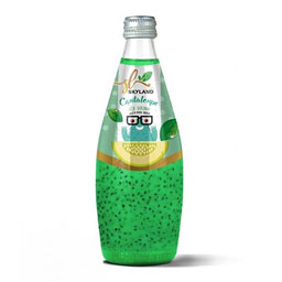 نوشیدنی تخم شربتی طالبی شیشه ای اسکایلند